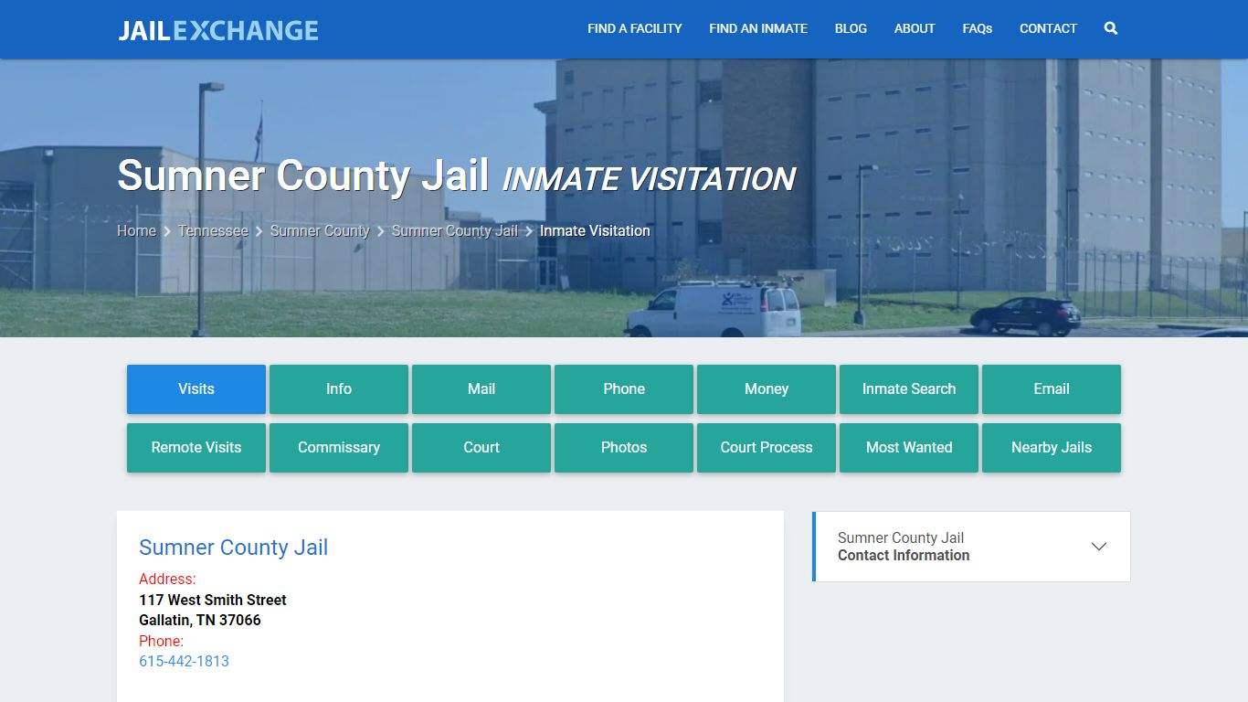 Inmate Visitation - Sumner County Jail, TN - Jail Exchange