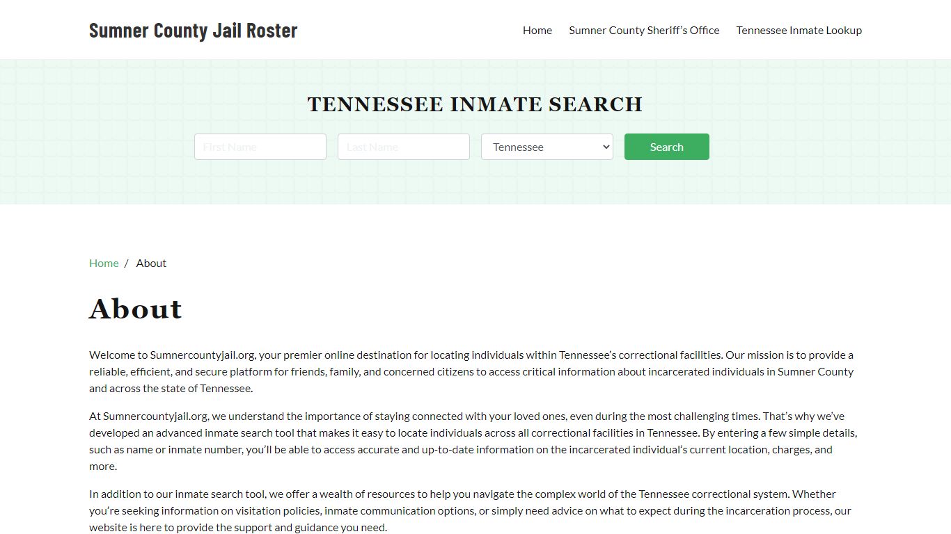 About - sumnercountyjail.org